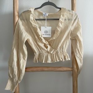 Cream blouse